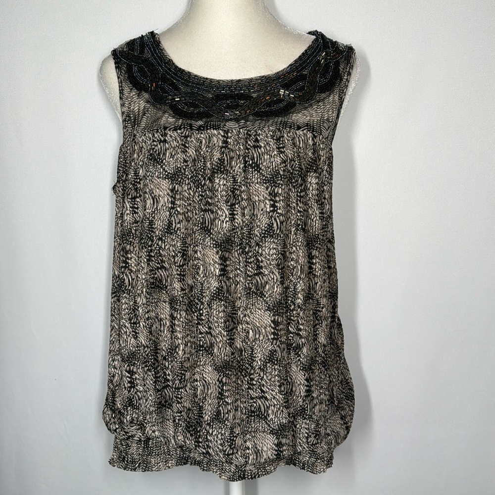❤️3/$30 Alfani Sleeveless Beaded Blouse